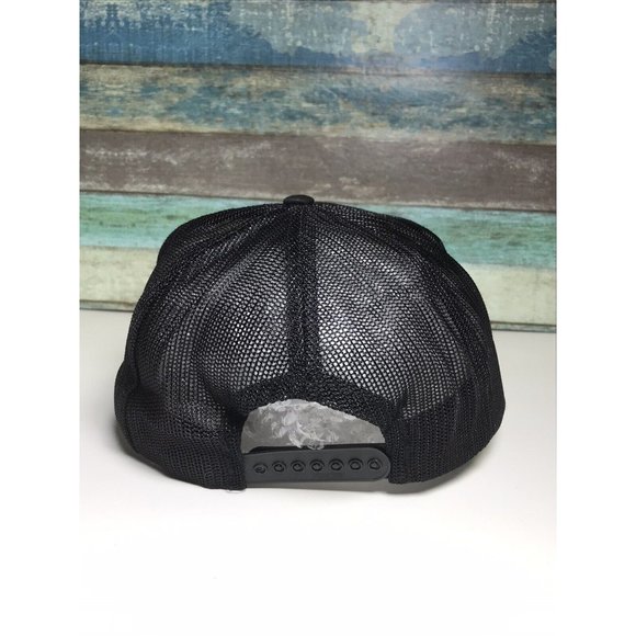 Vintage Cap NASA Astronaut Space Mens Snapback Trucker Mesh Hat Black 80s 90s - Picture 4 of 8